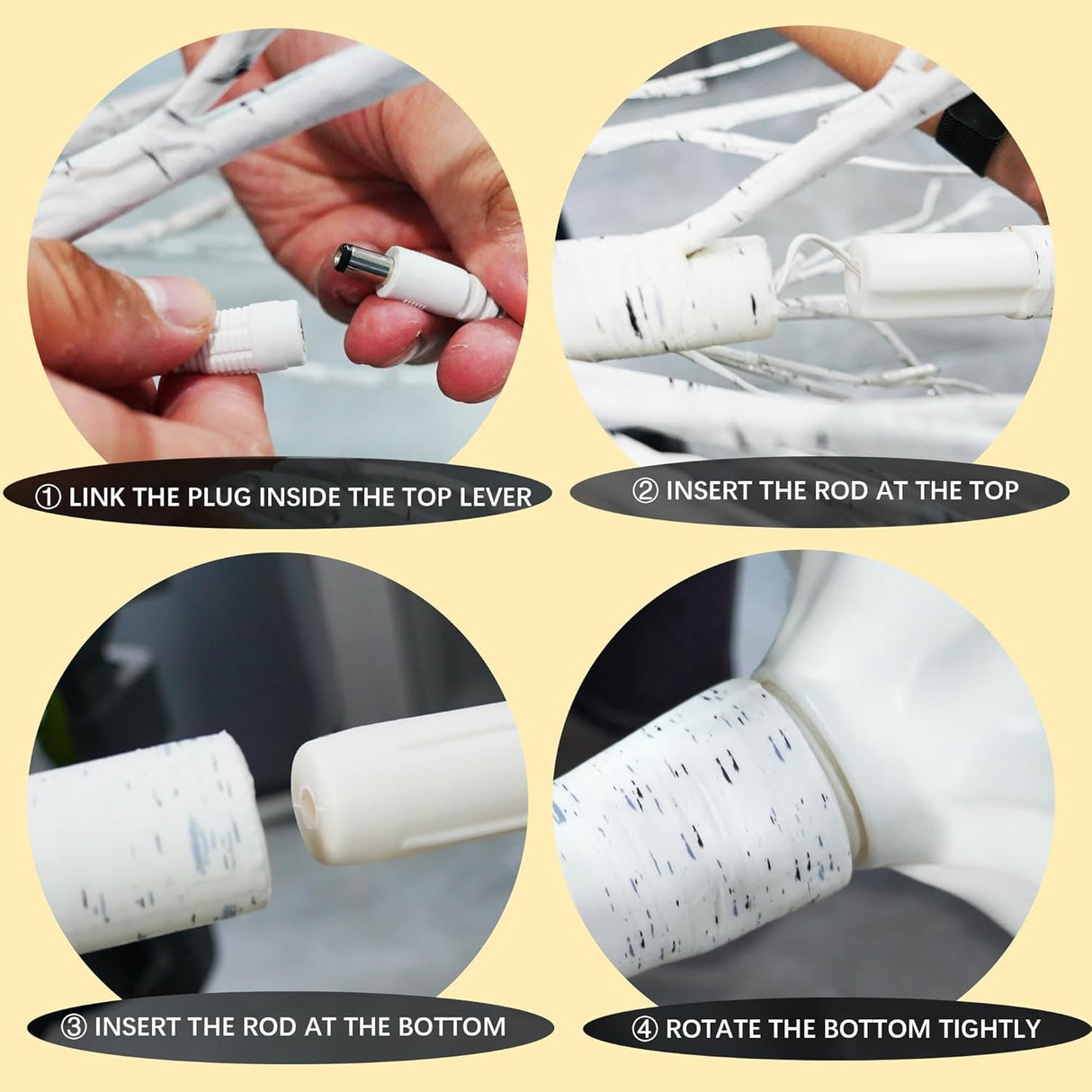 Árbol de Navidad LED TW SHINE 6 FT Pre-iluminado 144 luces