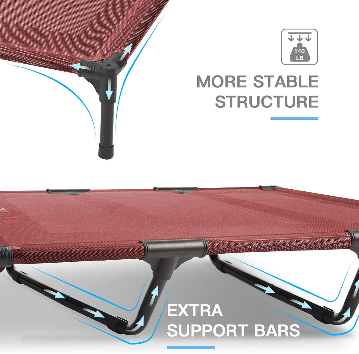 Cama Elevada para Perros Suddus Impermeable X-Large Portátil