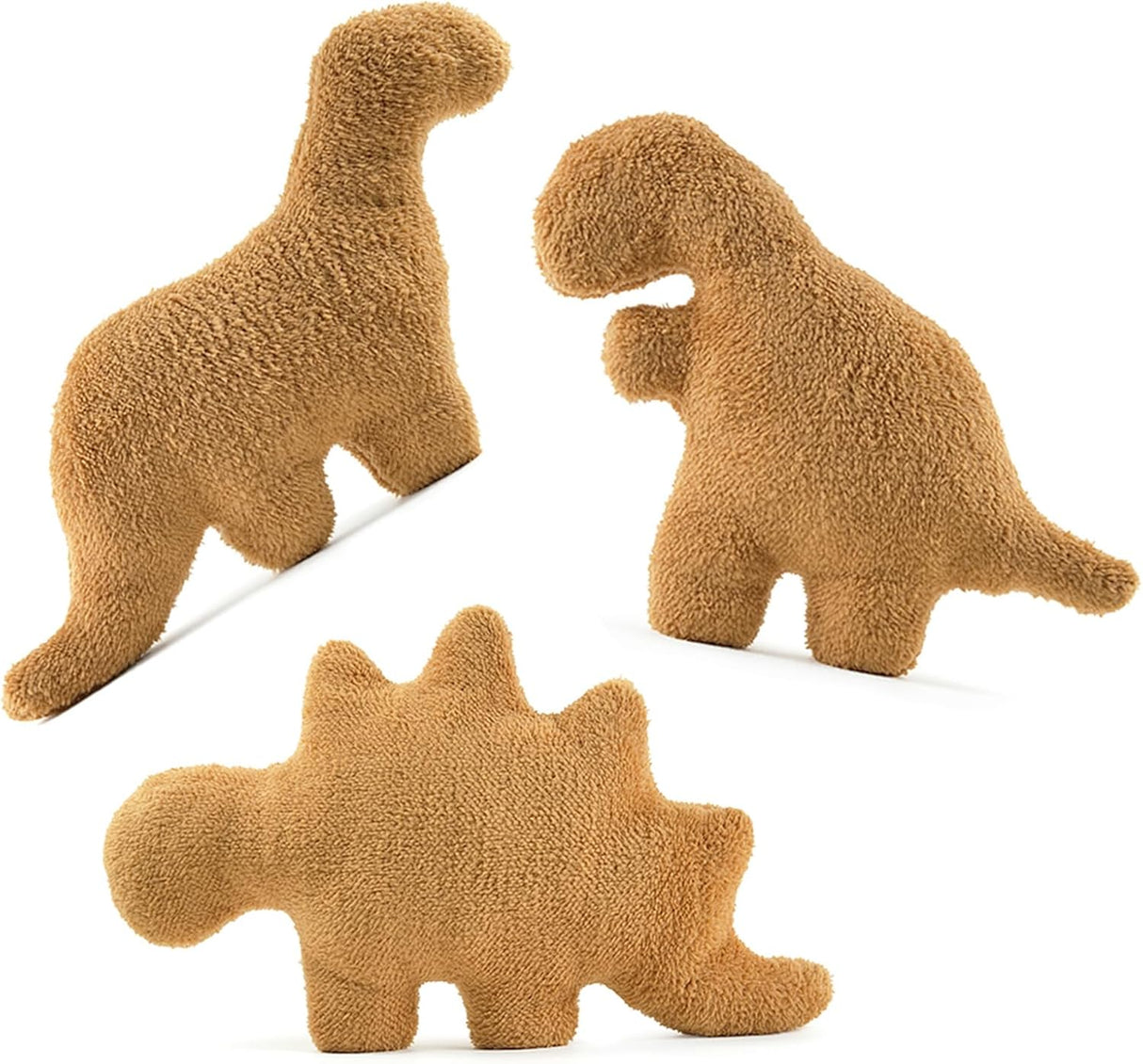 Set de 3 Cojines de Nugget Dino, Regalo Divertido Infantil