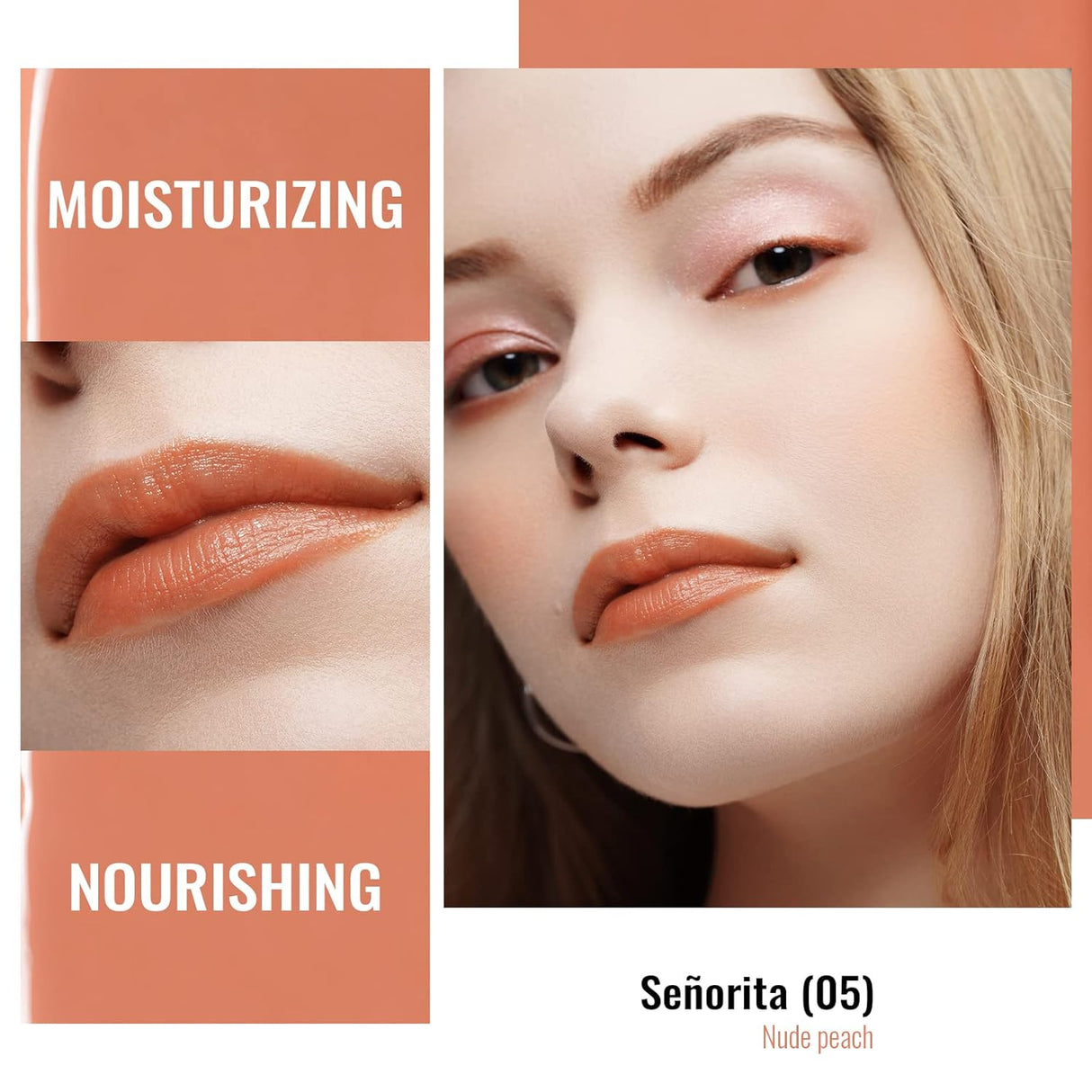 Barra de Labios Hidratante y Ligera Brillo Jugoso 05