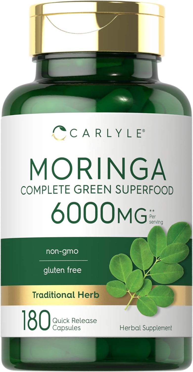 Carlyle Moringa Oleifera 180 Cápsulas Superalimento Verde