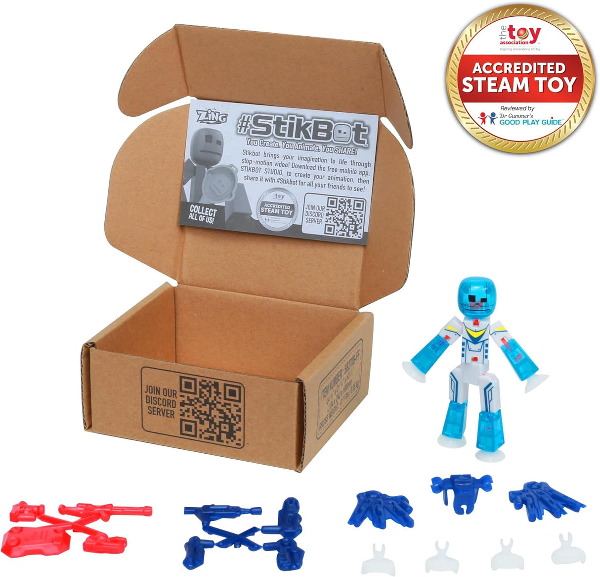 Figuras de acción Zing StikBot Zingtannica, accesorios incluidos
