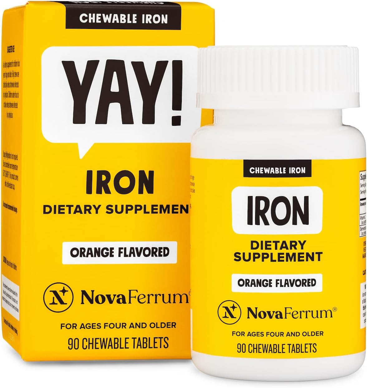 Suplemento de hierro masticable para la anemia para niños