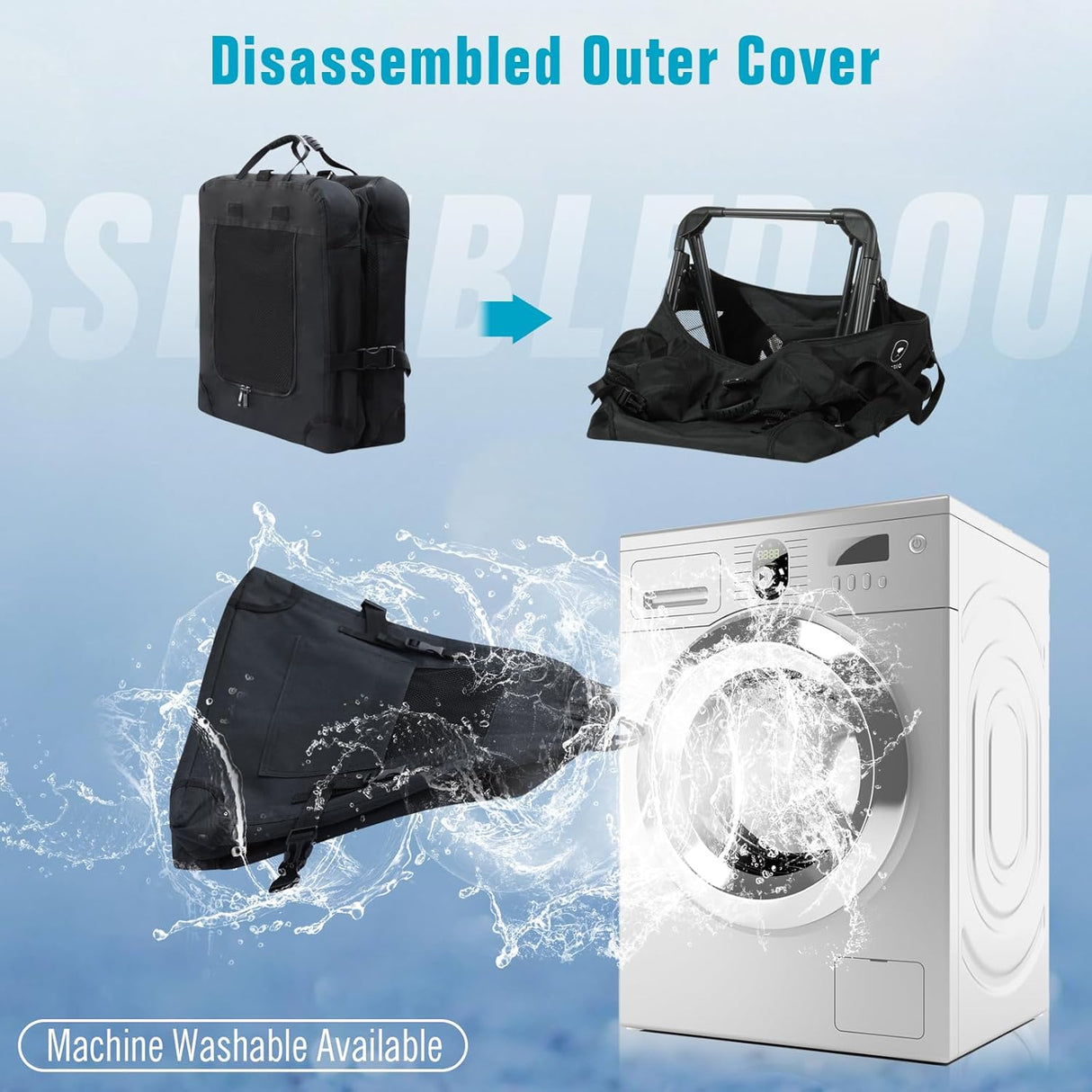 Transportadora de Gatos Pegic, Suave, Colapsable, XL para 2 Kittens