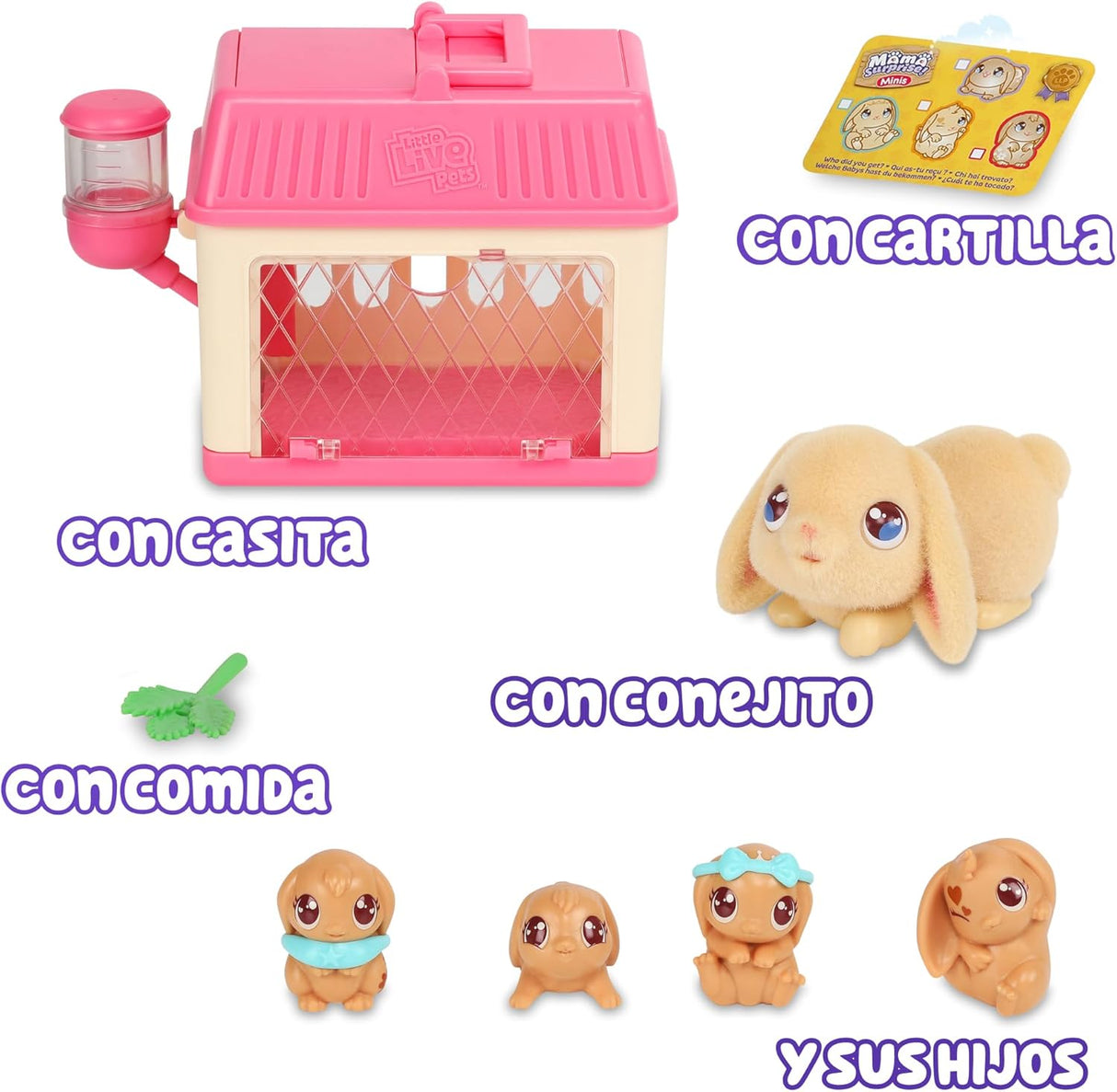 Conejito Interactivo con Sonidos y Movimientos, Mama Surprise Minis
