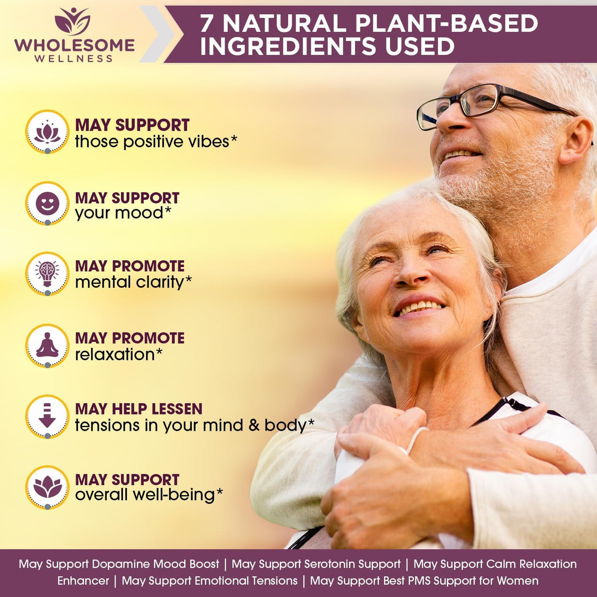 Suplemento de Alivio Natural Happy Formula para Todos 60 Cáp