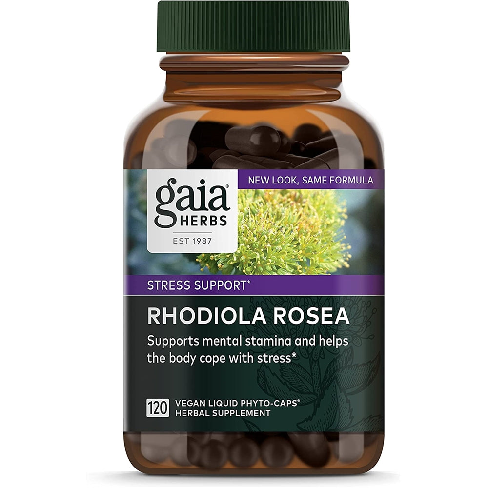 Suplemento de apoyo al estrés Rhodiola Rosea 120cap veganas