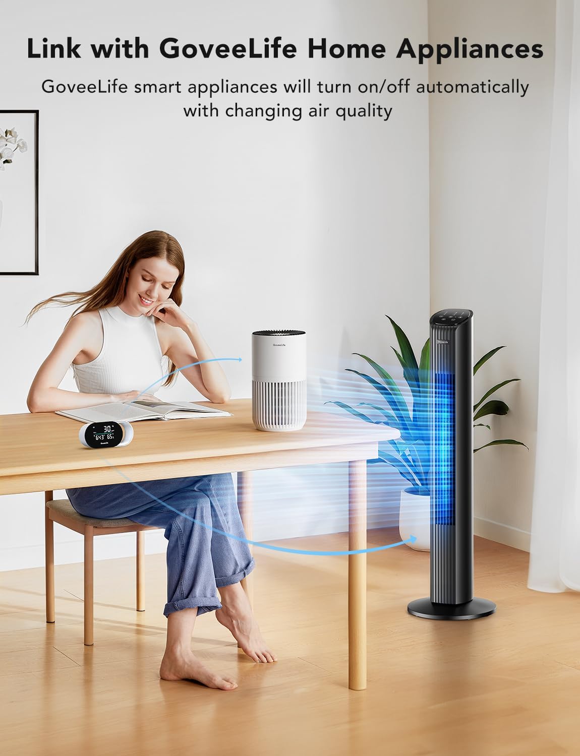 Monitor de Calidad del Aire Govee, PM2.5, WiFi, Temperatura