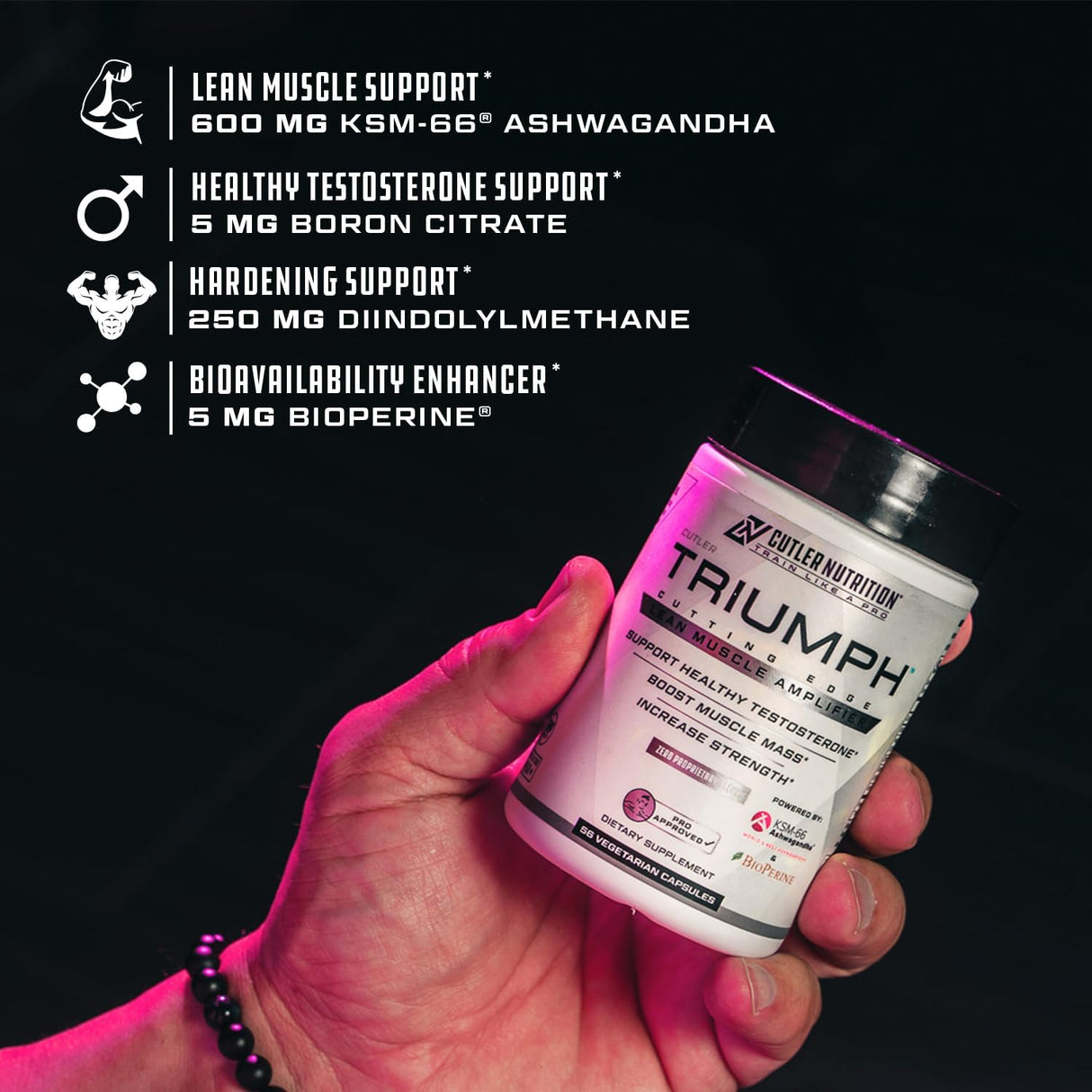 Potenciador de testosterona para hombres Cutler Nutrition