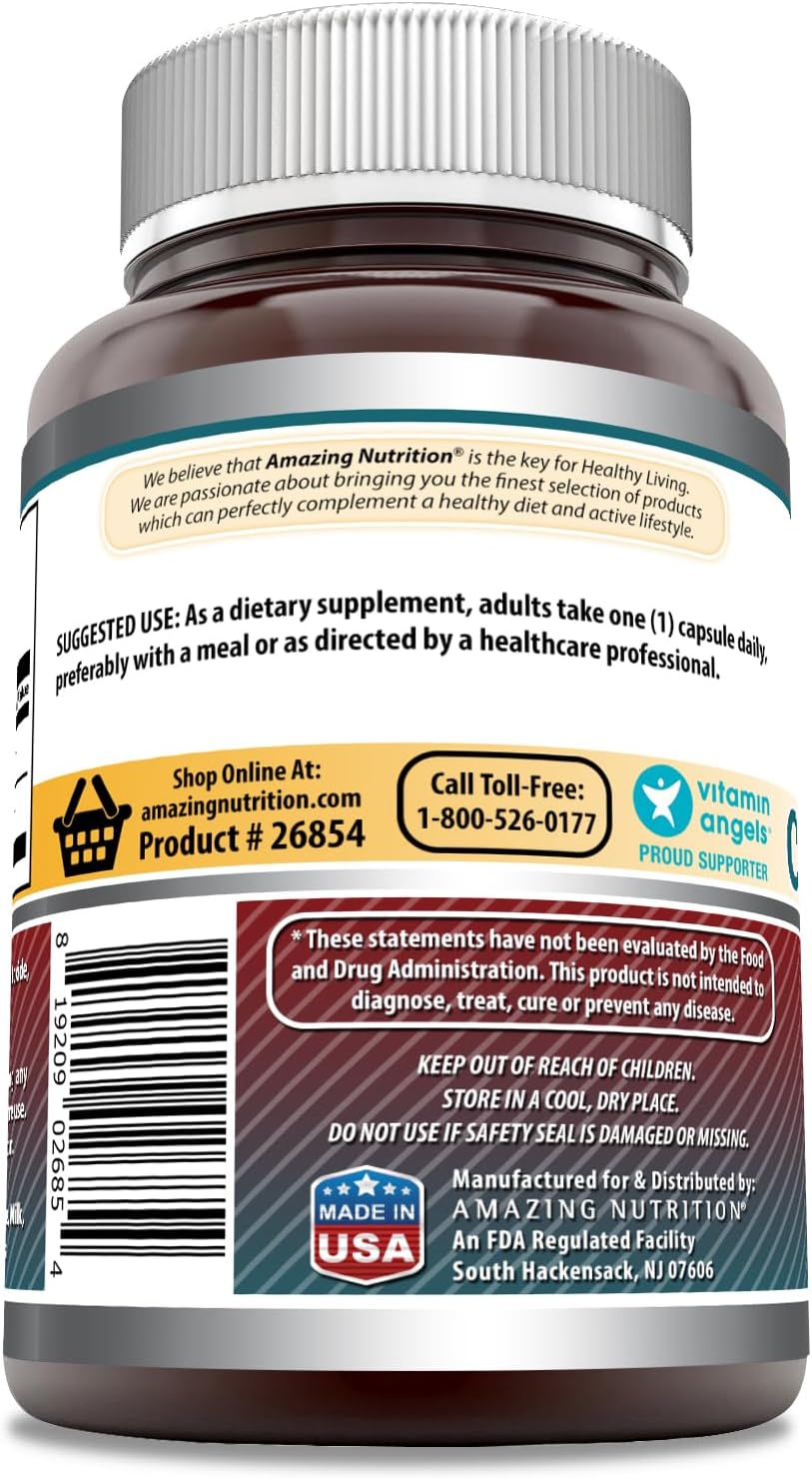 Fórmulas Asombrosas Colina e Inositol Suplemento 500 Mg 200 Caps