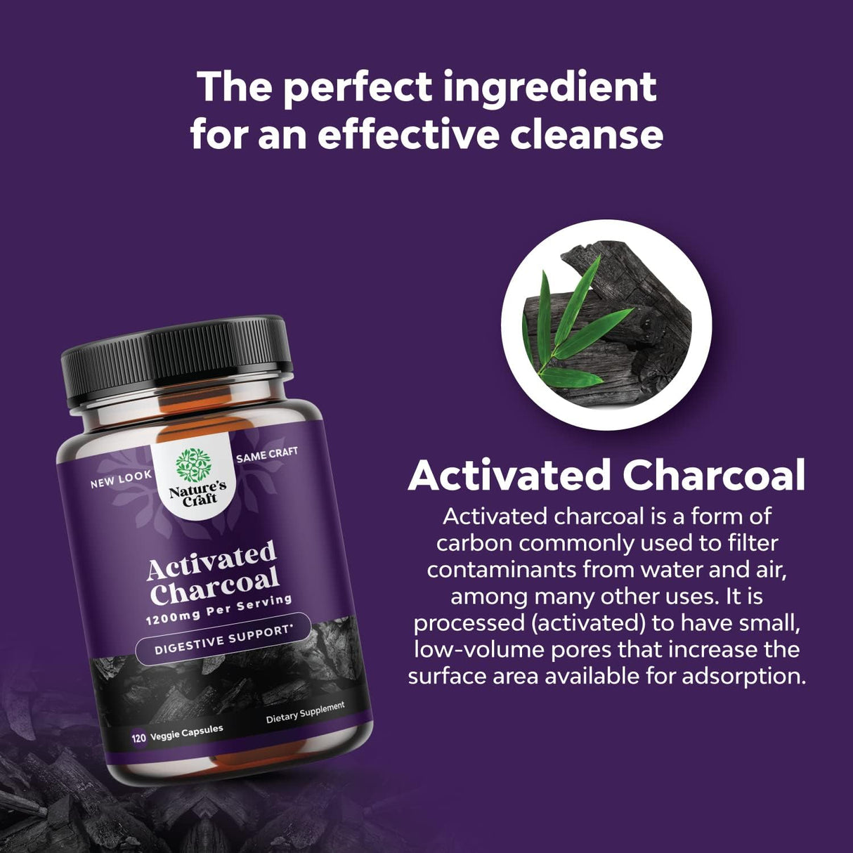 Suplementos Alimenticios Cápsulas de carbón activado