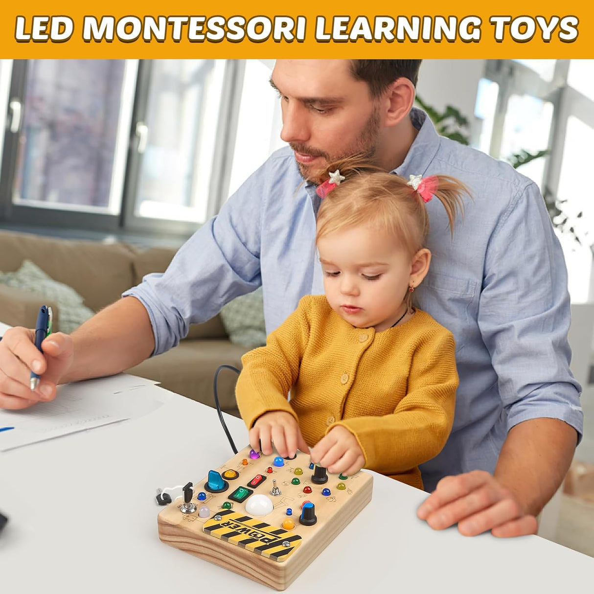 Tablero Sensorial Joyreal Montessori para Niños de 1 a 6 Años