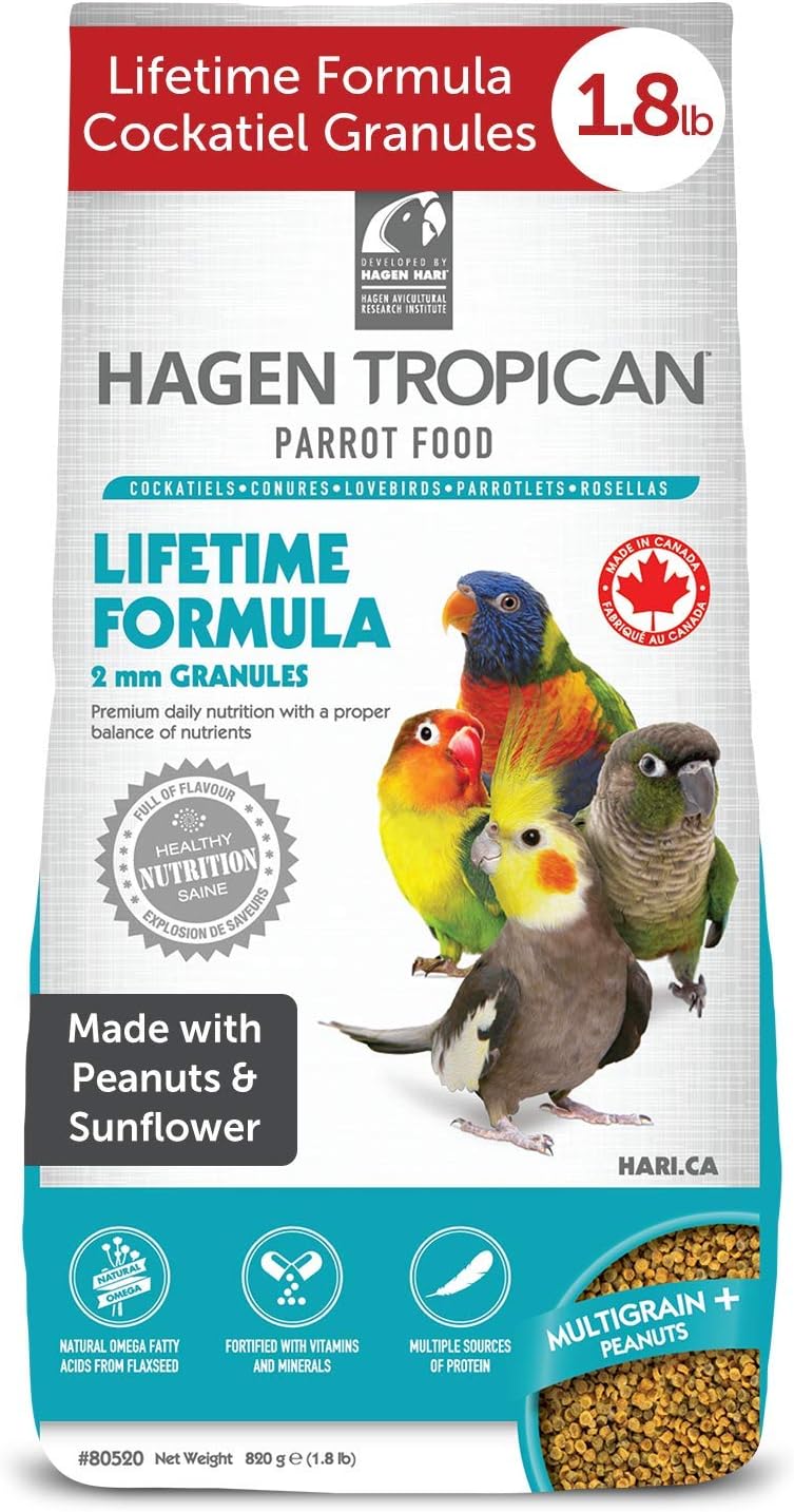 HARI Tropican Bird Food, alimento con cacahuetes 1.8 libras