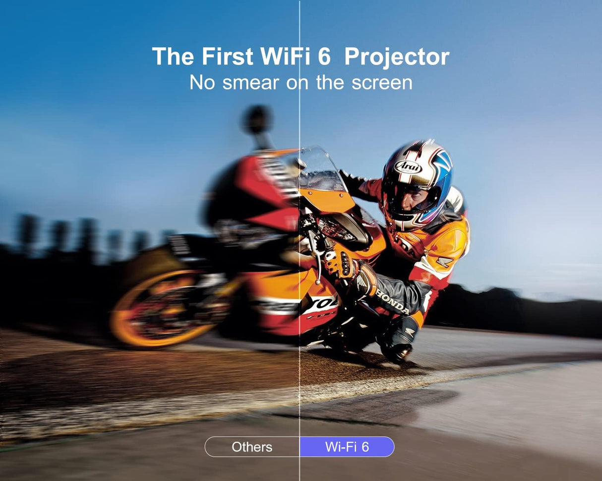 Proyector 4K con WiFi 6 y Bluetooth 5.2 P62 WiMiUS