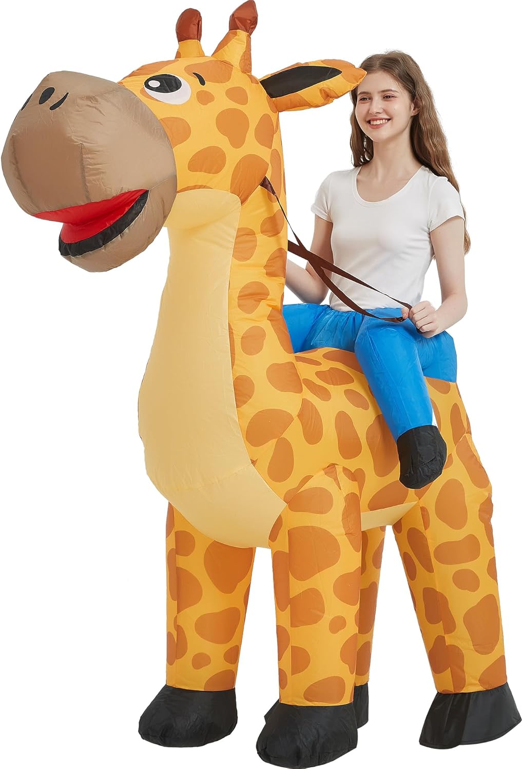 Disfraz Inflable Casa, Adulto, Giraffe, Halloween, Unisex