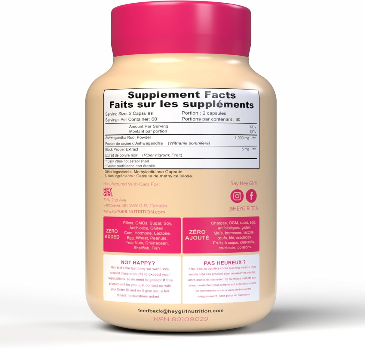 Cápsulas de Ashwagandha 1005mg - Apoyo Natural, 120 Píldoras