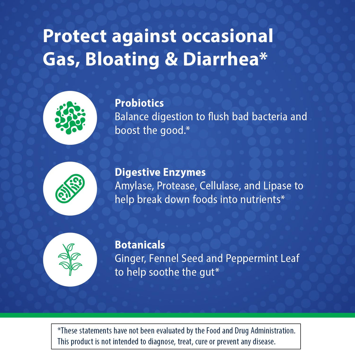 Suplemento probiótico avanzado para gases y hinchazón