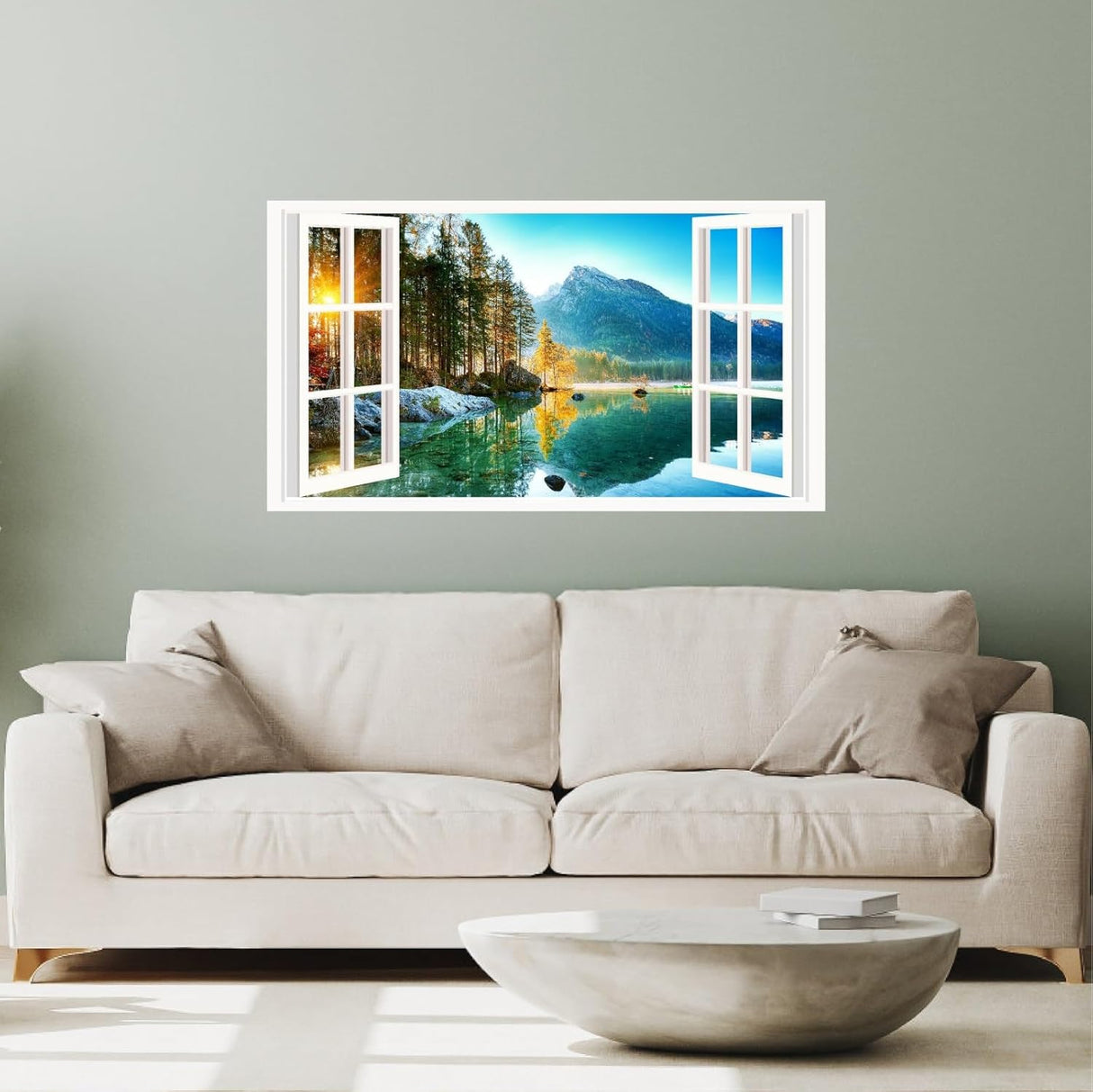 Pegatinas 3D Montaña - Vinilos Naturaleza, Decoración Habitaciones