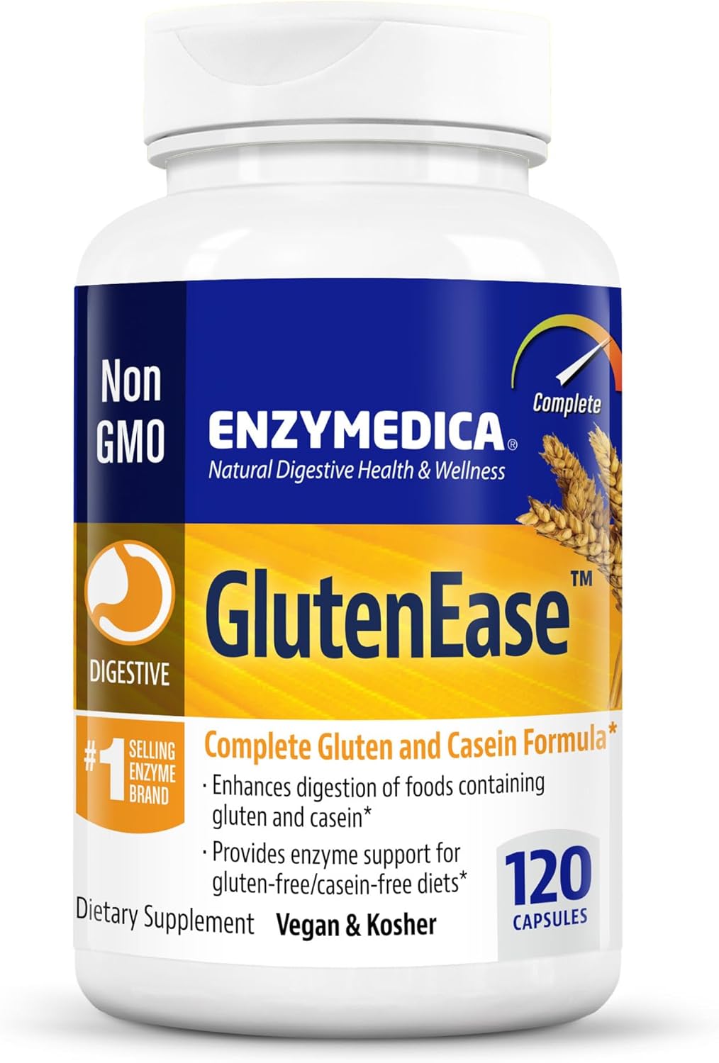 Suplemento Enzymedica Glutenease Cápsulas 120 und