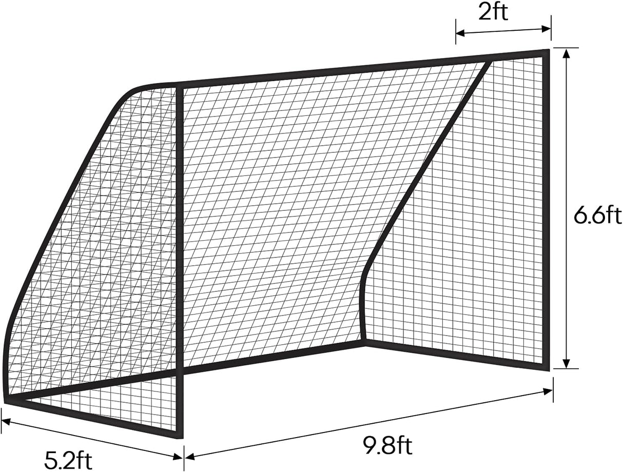 Red de Portería de Fútbol de Polietileno, Tamaño Completo