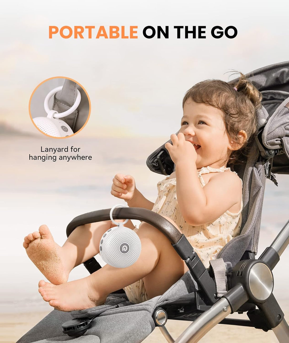 Máquina de sonido portátil para bebé 21 sonidos relajantes