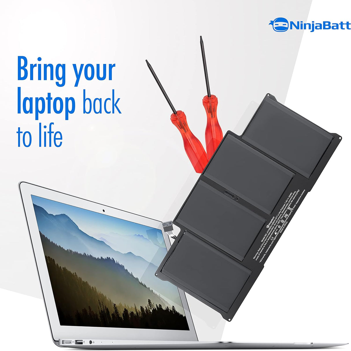 Batería A1496 para Apple MacBook Air A1496 NinjaBatt
