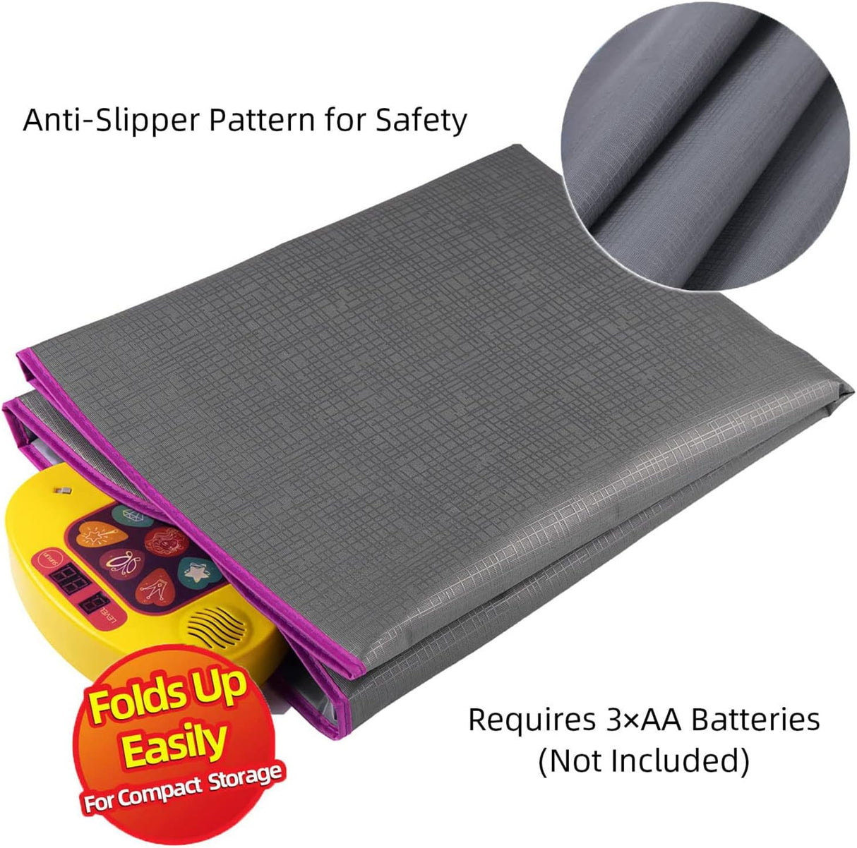 Alfombra de baile SUNLIN con luces LED y 9 músicas, modelo 2023