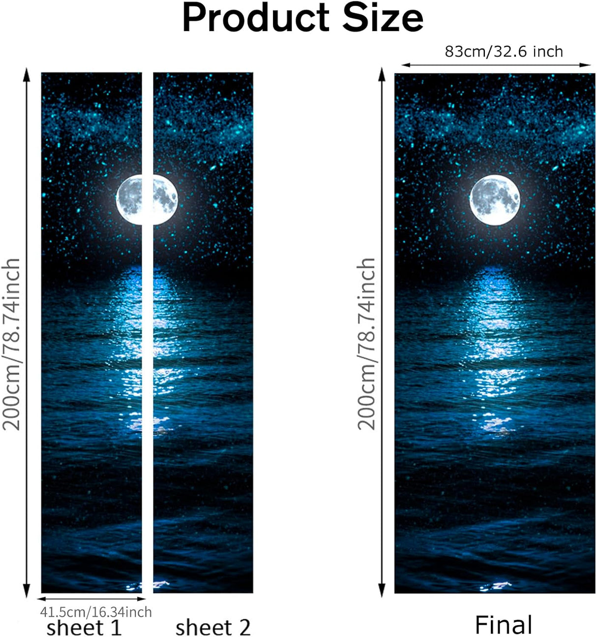 Pegatinas 3D para Puertas Vinilo Autoadhesivo 30.3x78.7