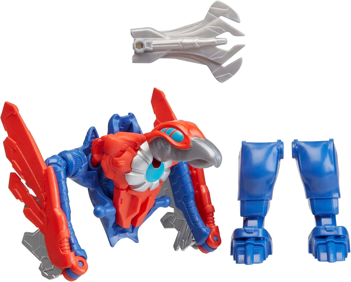 Figuras de acción Mechasaurs, Capitán América y Redwing