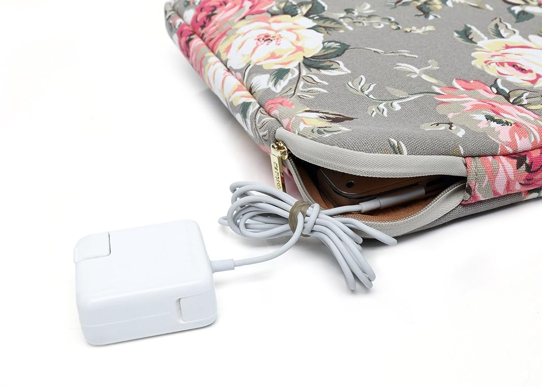 Funda para portátil Tamaño: 13-13.3 Pulgadas diseño de rosa