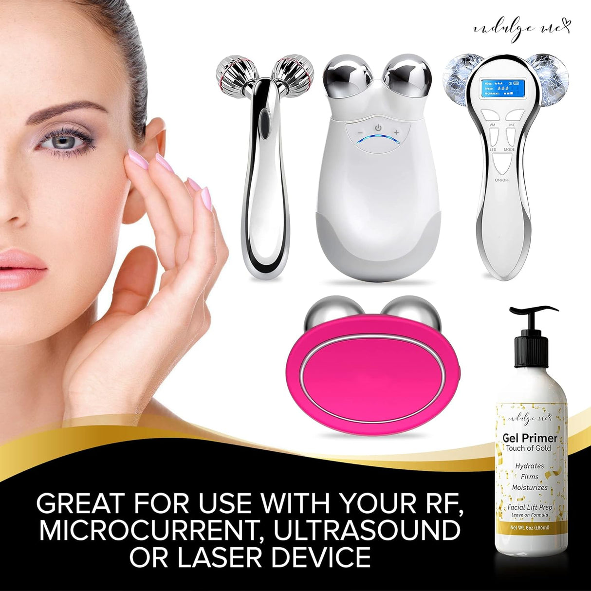 Gel Conductivo Hidratante Facial con Ácido Hialurónico y Colágeno