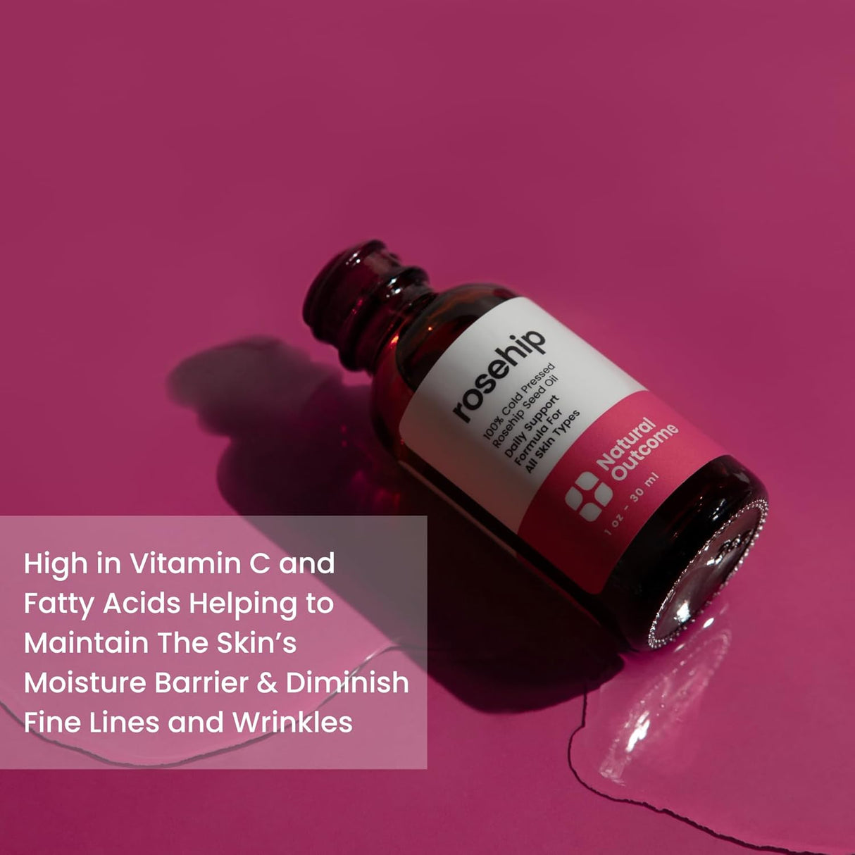 Aceite facial de rosa mosqueta puro prensado en frío anti-edad