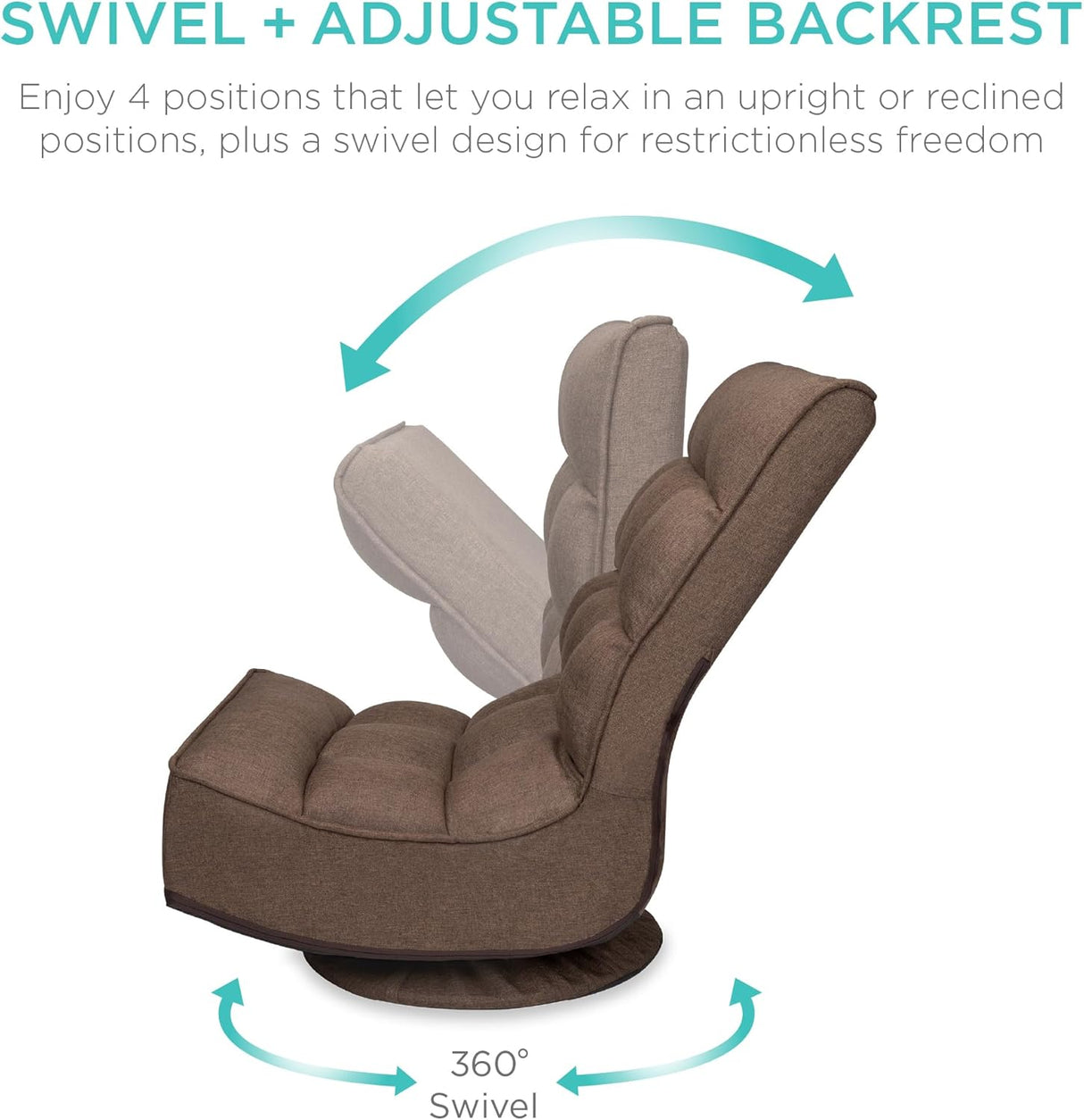 Silla de giro de 360 grados, Color café Best Choice Products