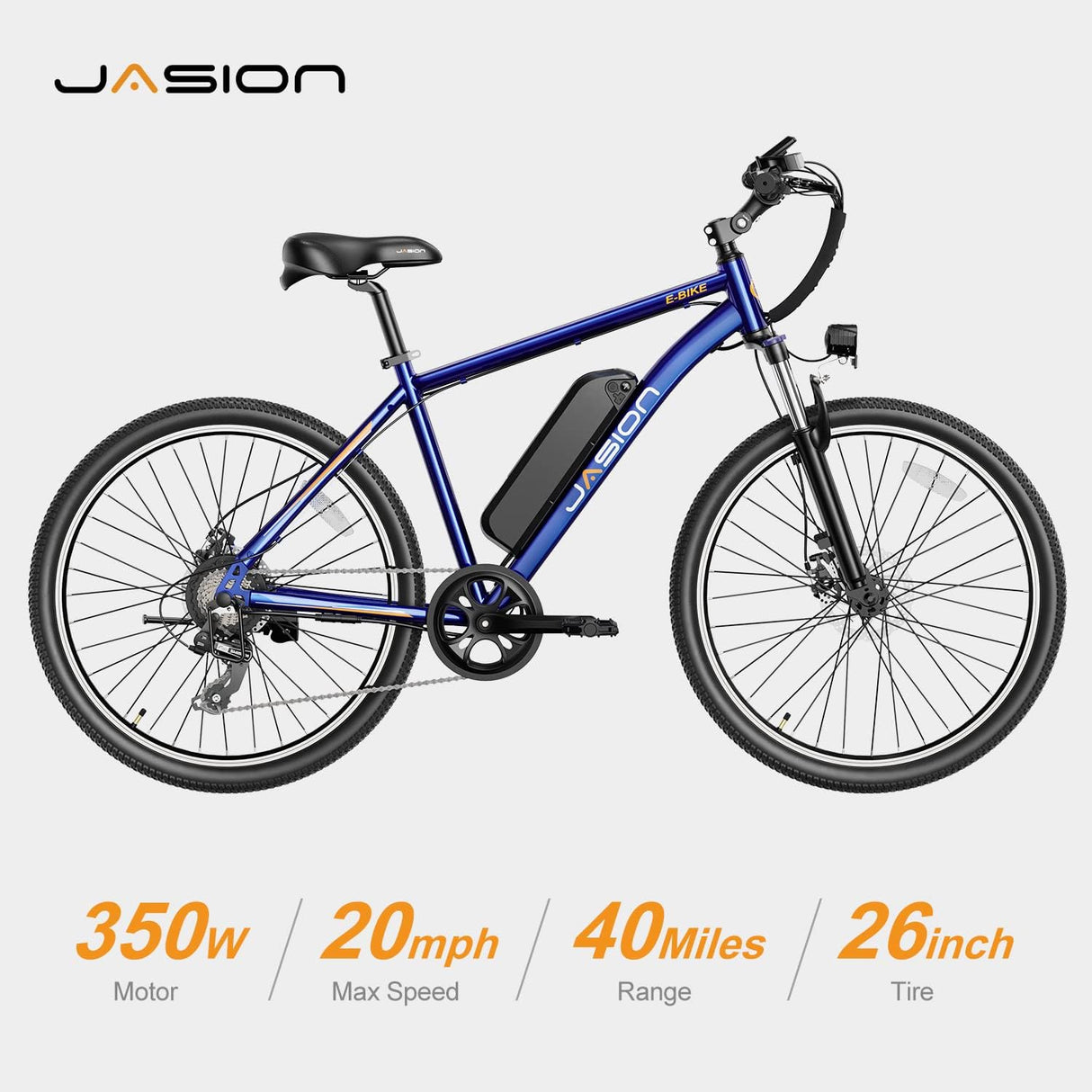 Bicicleta eléctrica Jasion EB5, 500W, 40 millas, 7 velocidades