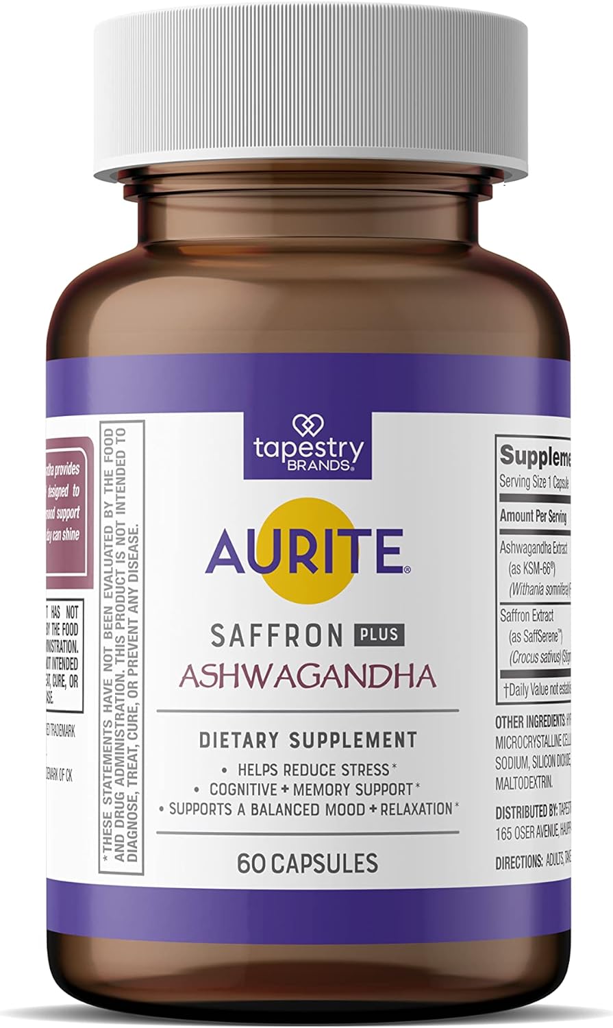 Suplemento de Ashwagandha Saffron | Apoyo al Estrés y Memoria