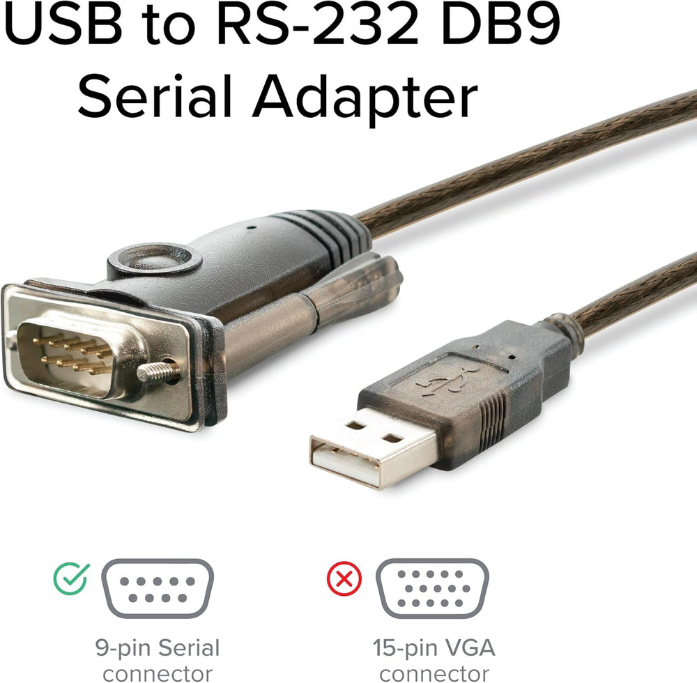 Adaptador USB a Serial Plugable, RS-232, Prolific PL2303GT