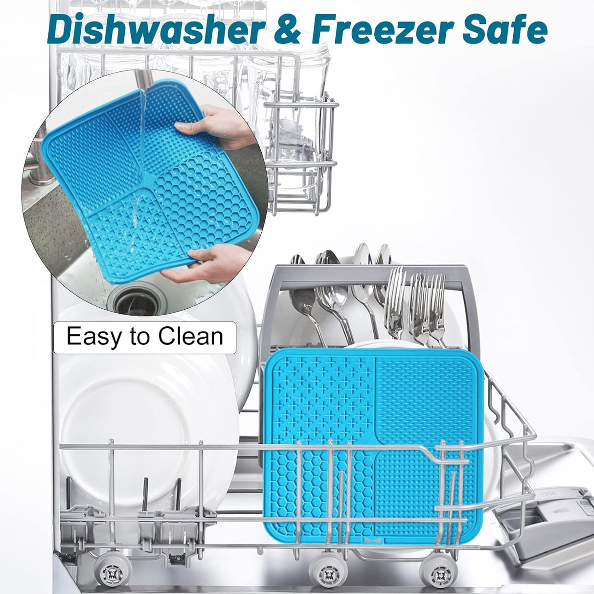 Alfombrillas grandes para perros para lamer mantequilla