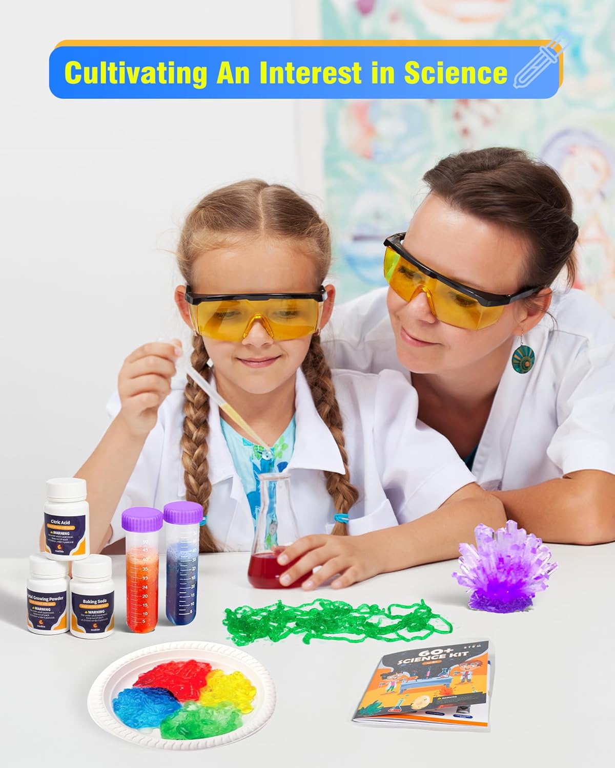 Kit de Experimentos Científicos, Aprendizaje STEM, 60+ Experimentos