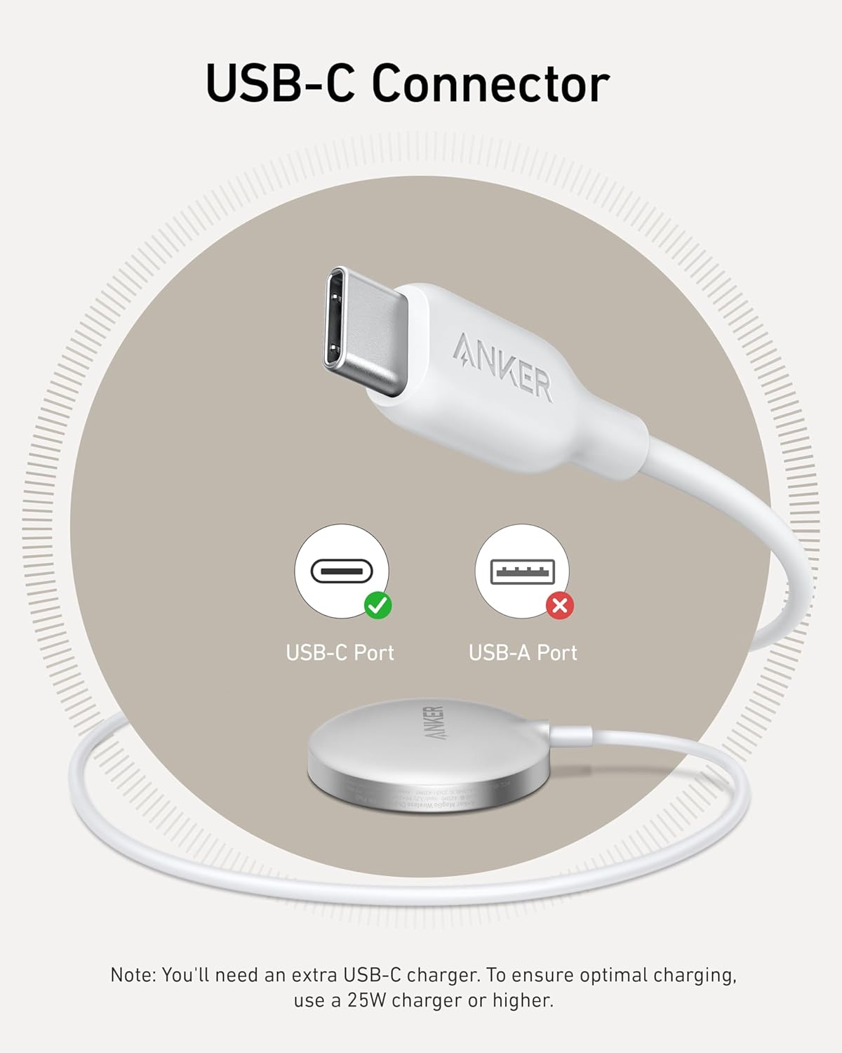 Cargador inalámbrico para celulares magnético Anker