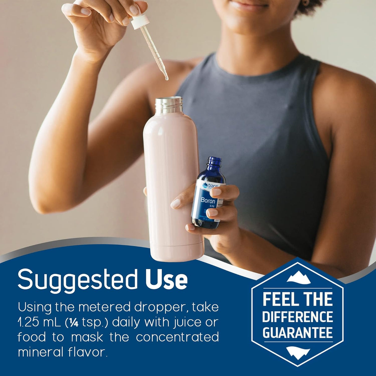 Suplemento Boro iónico líquido apoyan el metabolismo óseo