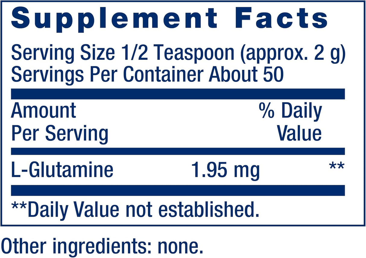 L-Glutamina Life Extension, Aminoácido para Músculos e Inmunidad, 100 g