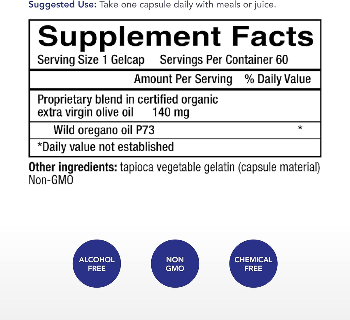Aceite de Oregano Wild de Physician's Strength - 60 Cápsulas, Sin OGM
