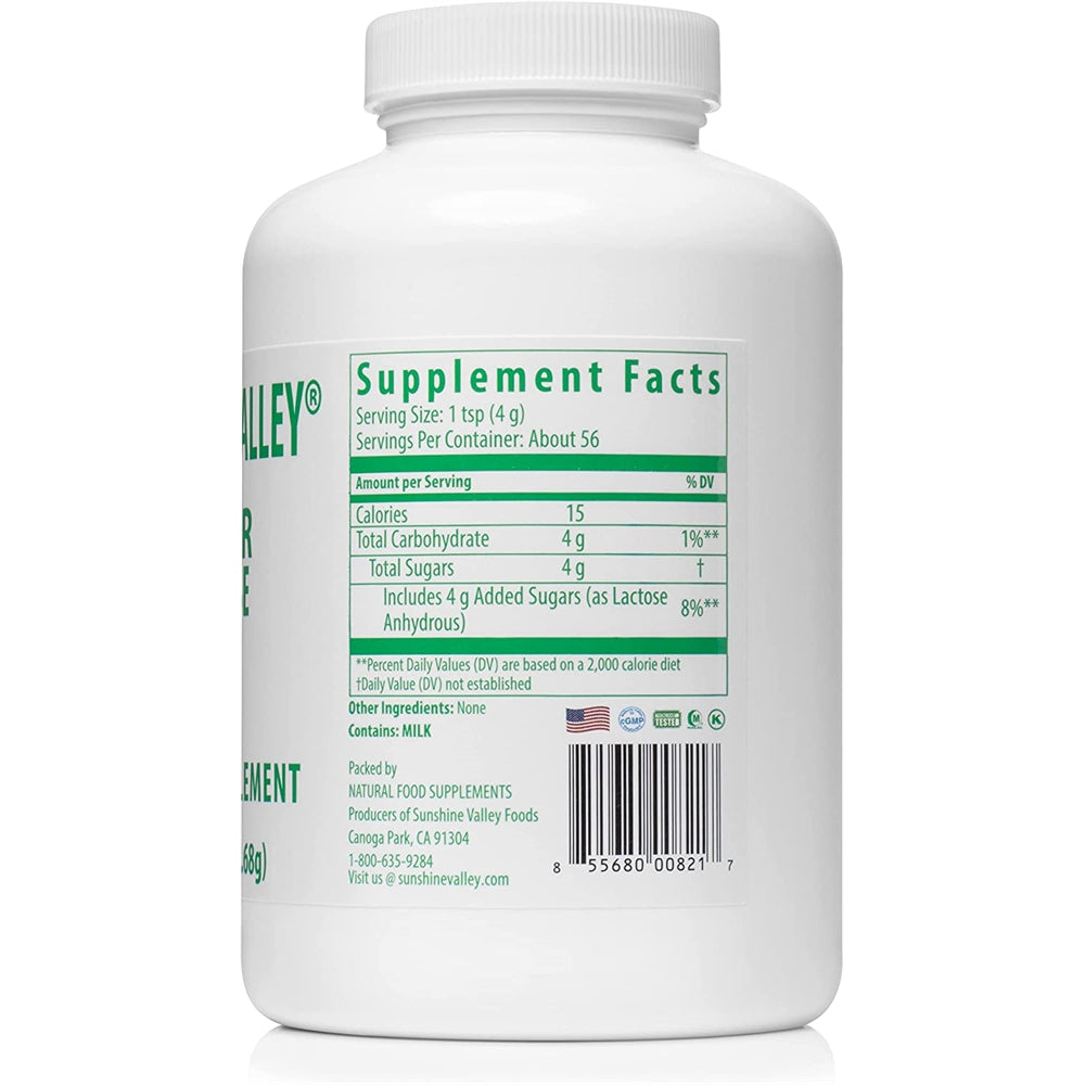 Suplementos Azúcar en polvo seco súper lactosa sin gluten