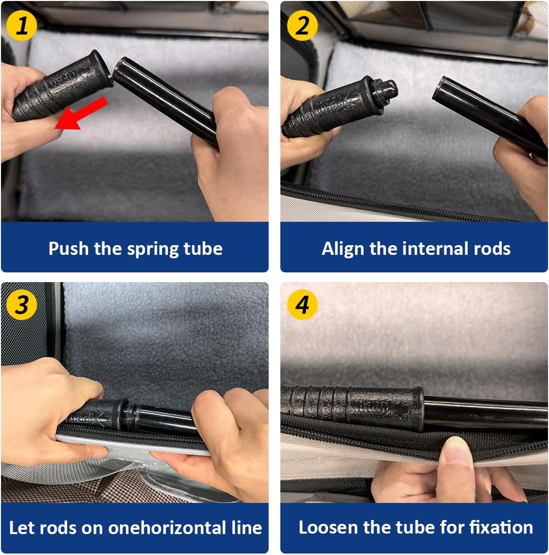Transportadora Plegable para Mascotas, Suave, Ventilada, 24x16.5x16