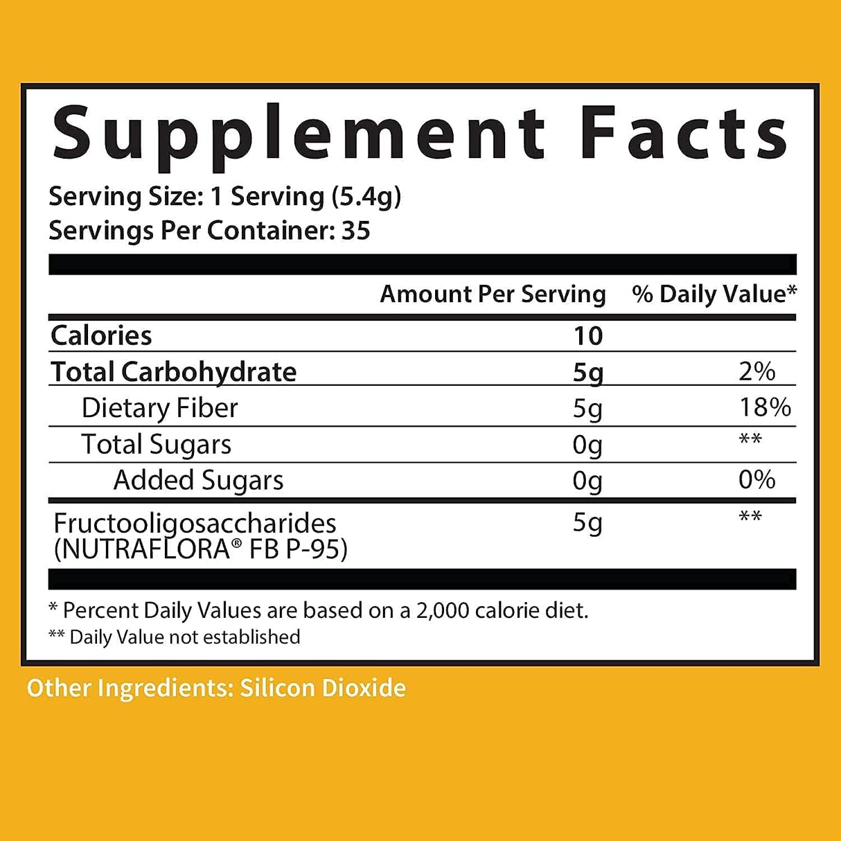 Suplemento de fibra prebiótica: Ayuda a la salud intestinal