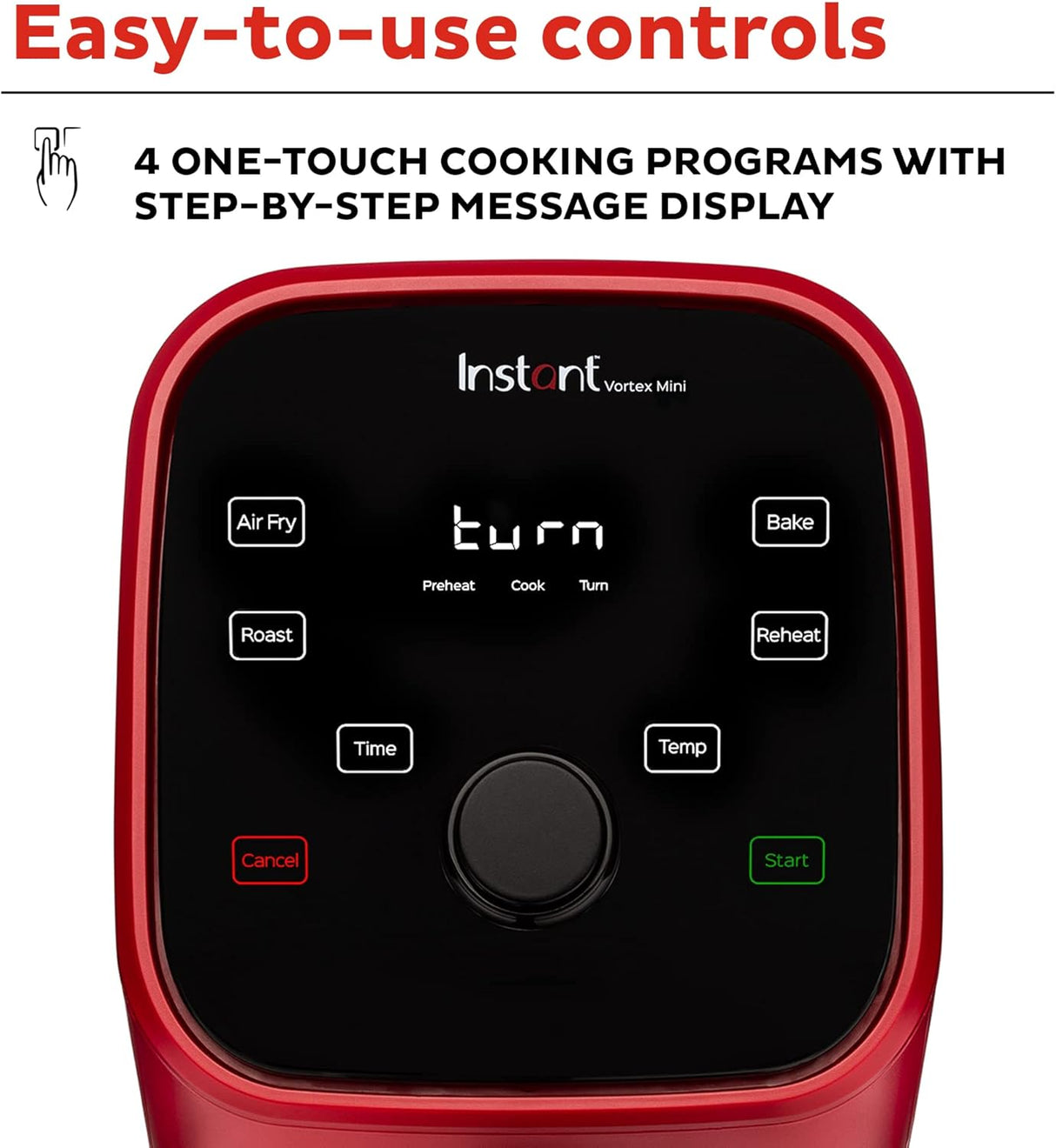 Freidora de Aire Instant Vortex 2QT, Crispa y Hornea, Mini