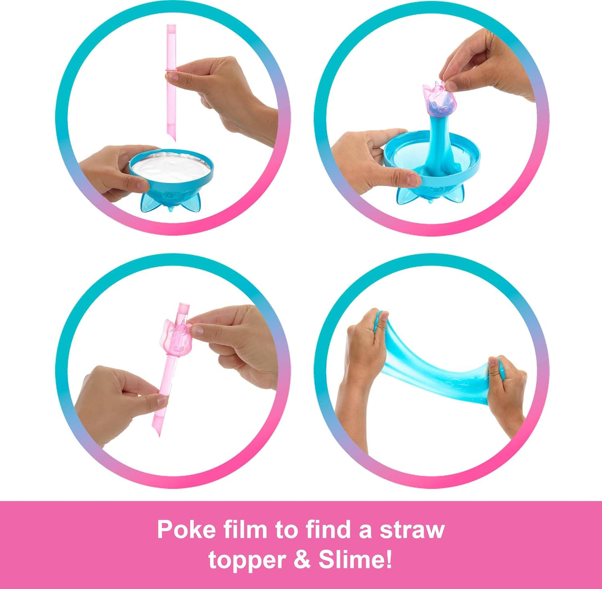 Muñeca y Accesorios Sorpresa, Serie Shakes, Unicornio Aromático