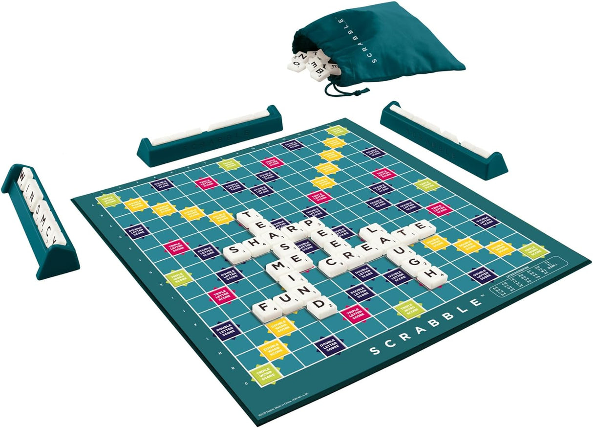 Scrabble Original en Español de Mattel - Juego de Mesa 36.8x26.7 cm