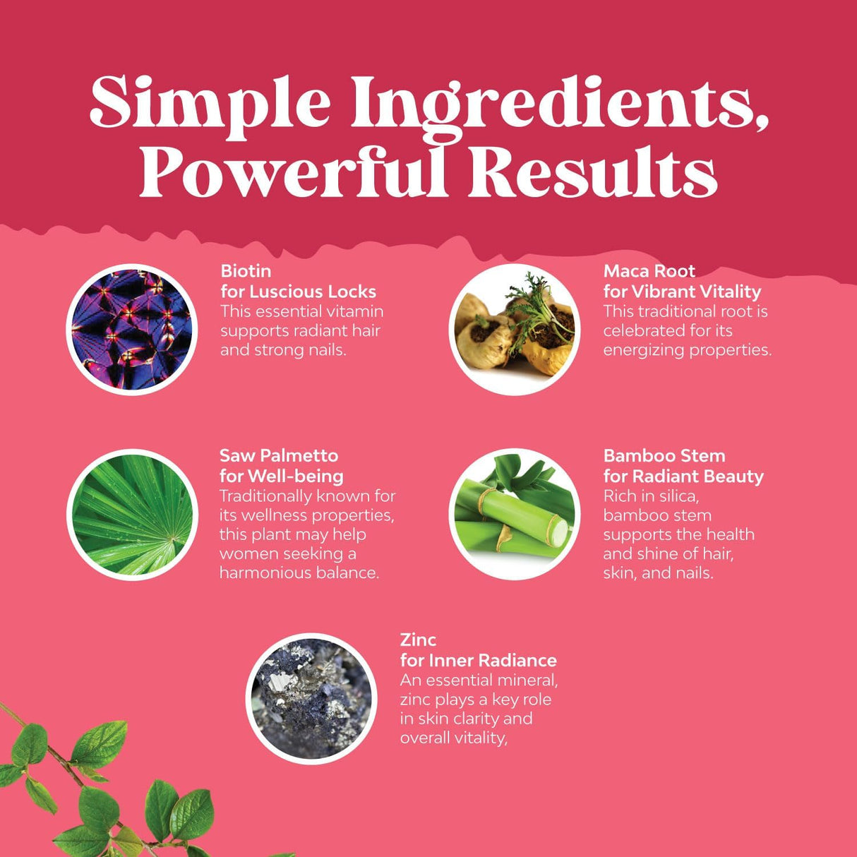 Vitaminas para el cabello Natures Craft