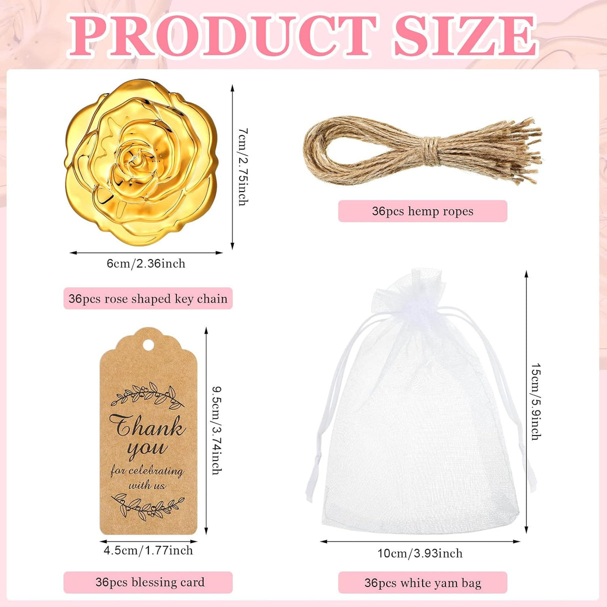 Espejos Compactos de Rosa para Recuerdos de Boda y Quinceañera